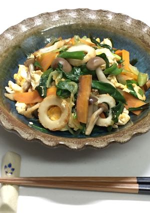 新玉ねぎ葉の卵とじ-レシピのメイン写真