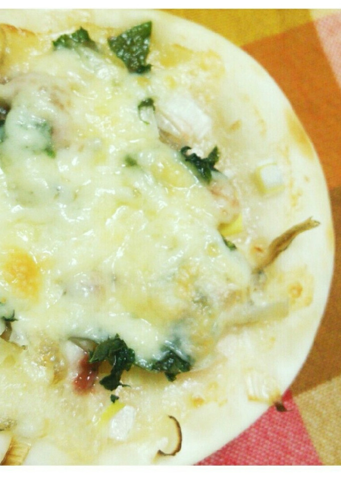 簡単♪と～っても美味しい！塩辛のピザ-レシピのメイン写真