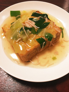 生揚げステーキあんかけ気持ちだけ中華風-レシピのメイン写真