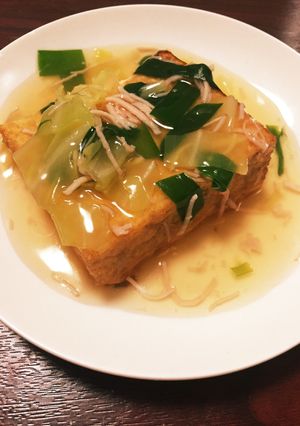 生揚げステーキあんかけ気持ちだけ中華風-レシピのメイン写真