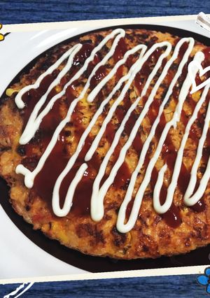 冷やご飯と残り物で！ピザ風チーズお焼き-レシピのメイン写真
