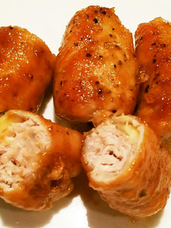 お弁当に!豚薄切り肉のチーズ照り焼き巻き-レシピのメイン写真