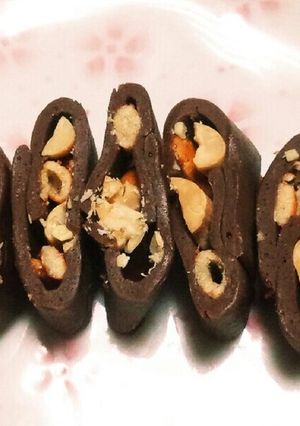 スライス生チョコde柿ピーチョコバー-レシピのメイン写真