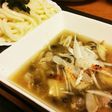 豚バラとキノコのつけ汁うどん~♪
