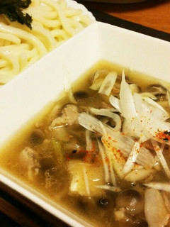 豚バラとキノコのつけ汁うどん~♪-レシピのメイン写真
