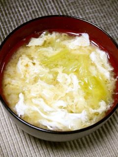 簡単!キャベたま味噌汁(ふわっ卵)-レシピのメイン写真