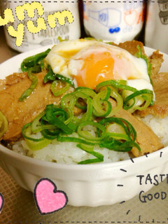 ワサビで大人の焼豚丼♡-レシピのメイン写真