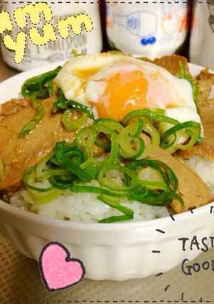 ワサビで大人の焼豚丼♡-レシピのメイン写真