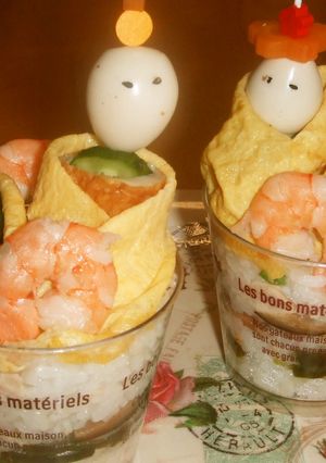 カップ寿司は簡単！カップに詰めていくだけ-レシピのメイン写真