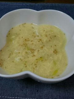 簡単!ふわっと卵とネギの中華スープ-レシピのメイン写真