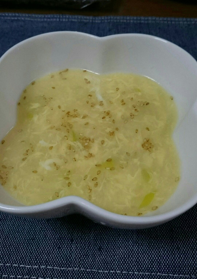 簡単！ふわっと卵とネギの中華スープ-レシピのメイン写真