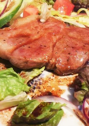 ポークソテースパイシーバルサミコソース-レシピのメイン写真