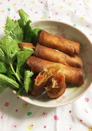 キャベツと人参の野菜春巻き-レシピのメイン写真