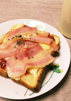 ポテトサラダピザトースト-レシピのメイン写真