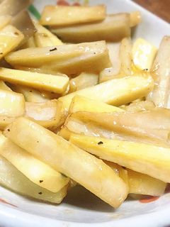 【パパ用レシピ】蓮根長芋バター醤油炒め-レシピのメイン写真