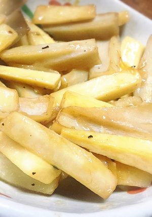 【パパ用レシピ】蓮根長芋バター醤油炒め-レシピのメイン写真
