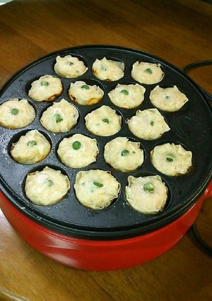 超簡単♡たこ焼き器de焼きシュウマイ♪-レシピのメイン写真
