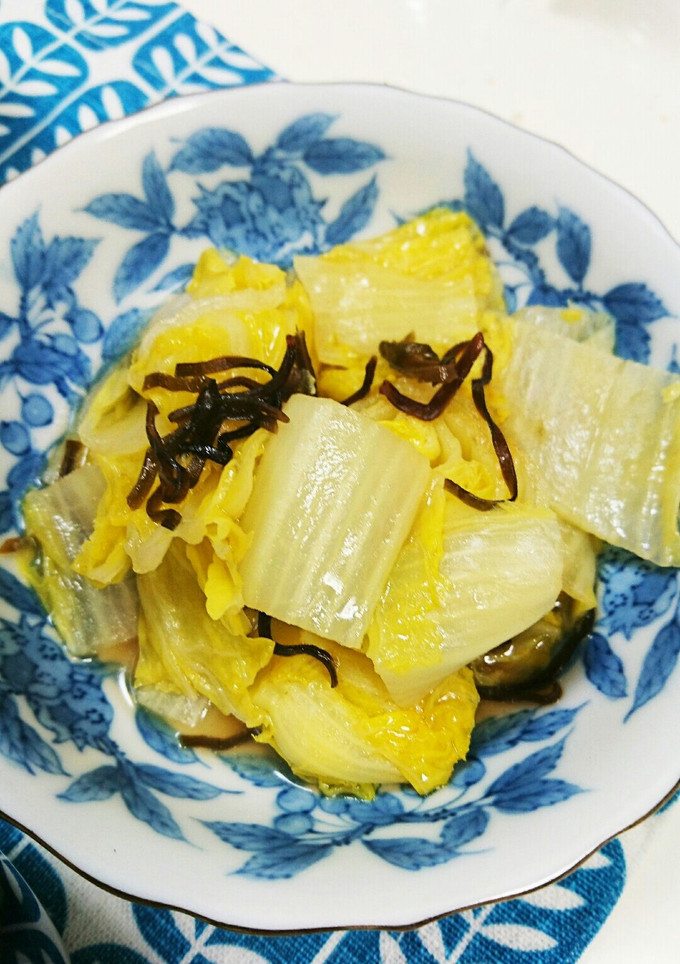 簡単☆白菜と塩昆布の蒸し煮-レシピのメイン写真