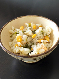 幼児食*コーンご飯*ツナワカメ入り♡-レシピのメイン写真