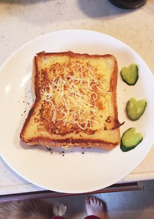甘くないチーズフレンチトースト-レシピのメイン写真