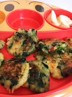 離乳食 中期 手づかみ お野菜餅-レシピのメイン写真