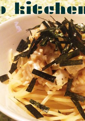 肉なしで満足、豆腐とネギの和風パスタ-レシピのメイン写真