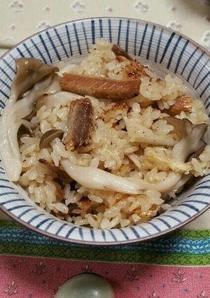 サンマの蒲焼き缶de炊き込みご飯-レシピのメイン写真