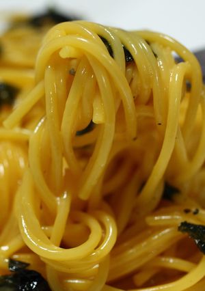 ウニと卵黄のパスタ-レシピのメイン写真