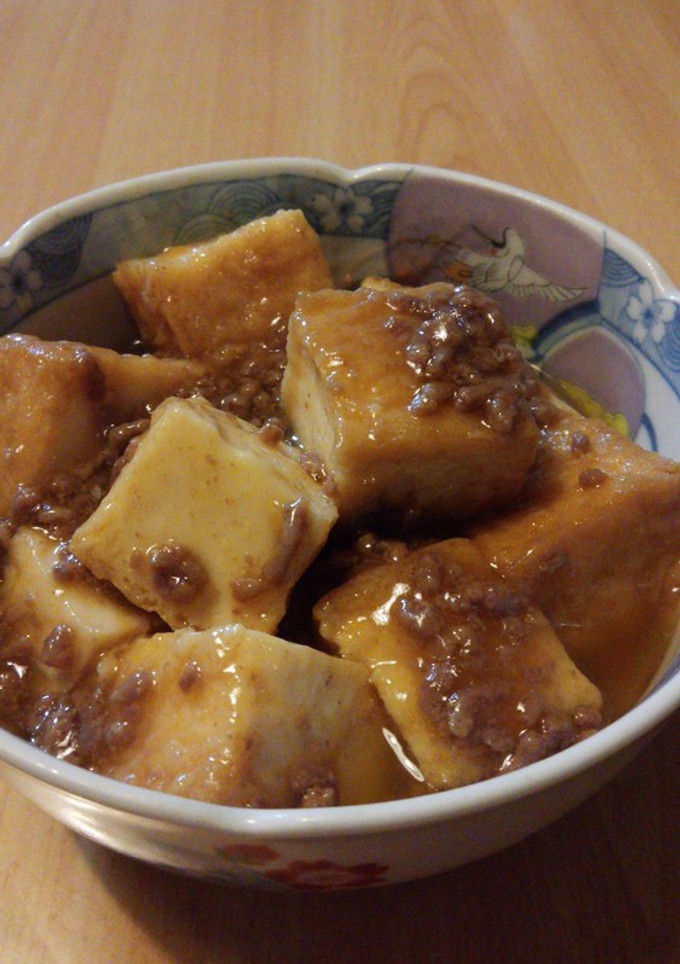 お子様も食べやすい♪︎厚揚げと挽肉の煮物-レシピのメイン写真