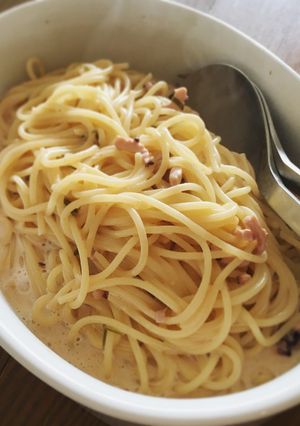 簡単で濃厚！イカ塩辛の絶対的すごいパスタ-レシピのメイン写真
