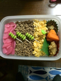 桜漬けで春の3色ご飯★部活★彩り行楽弁当-レシピのメイン写真
