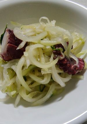 青パパイヤとキュウリとタコの酢の物-レシピのメイン写真