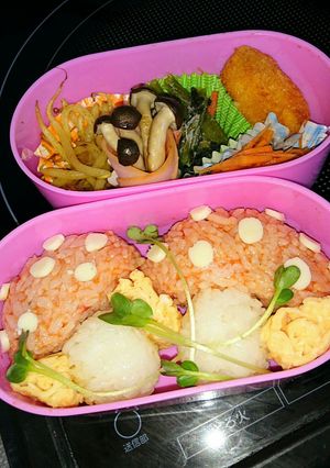 キャラ弁 ☆ きのこ♪ 中高生 お弁当に-レシピのメイン写真