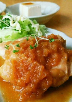 鶏もも肉のおろしポン酢焼き-レシピのメイン写真