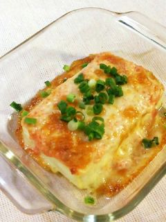 めっちゃ簡単♡豆腐の明太マヨチーズ焼き♪-レシピのメイン写真