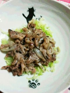 豚肉の梅肉炒め-レシピのメイン写真