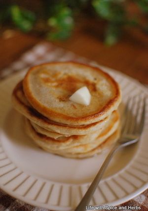 卵なし♪ヘンプシードと全粒粉のパンケーキ-レシピのメイン写真