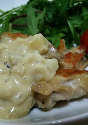 鶏もも肉のまったり豆乳ソース掛け-レシピのメイン写真