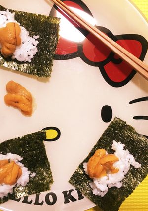 パクパク美味しぃ☆ウニの海苔巻き-レシピのメイン写真