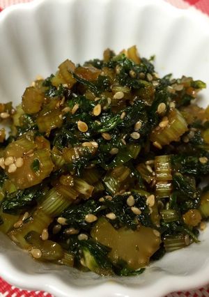 セロリの葉の佃煮☆黄金タレ-レシピのメイン写真