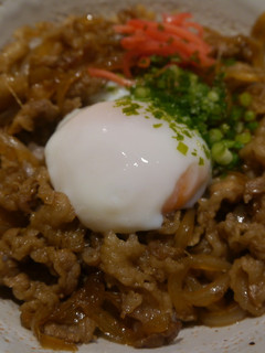 温泉卵のせ牛丼-レシピのメイン写真