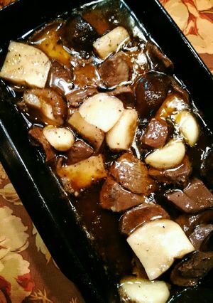 【ジビエ】鹿肉のアヒージョ-レシピのメイン写真