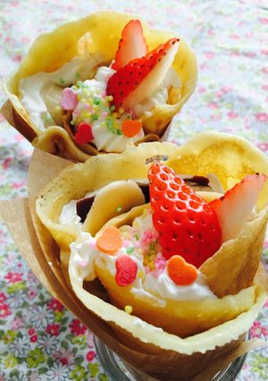 生クリームチョコバナナクレープ♪-レシピのメイン写真