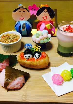 ひなまつりプレート-レシピのメイン写真