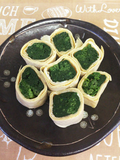 お弁当にも♬『ほうれん草の卵巻き』-レシピのメイン写真