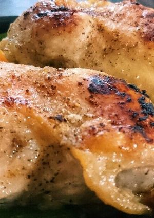 ごろごろ野菜♪皮パリパリ グリルチキン-レシピのメイン写真