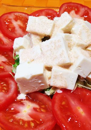明太子ドレッシングで豆腐サラダ☆-レシピのメイン写真