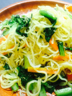 カリカリおじゃこと小松菜の塩焼きそば-レシピのメイン写真