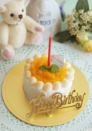 離乳食☆1歳のトロピカルバースデーケーキ-レシピのメイン写真