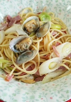あさりの味噌汁の残りdeボンゴレ風☆-レシピのメイン写真